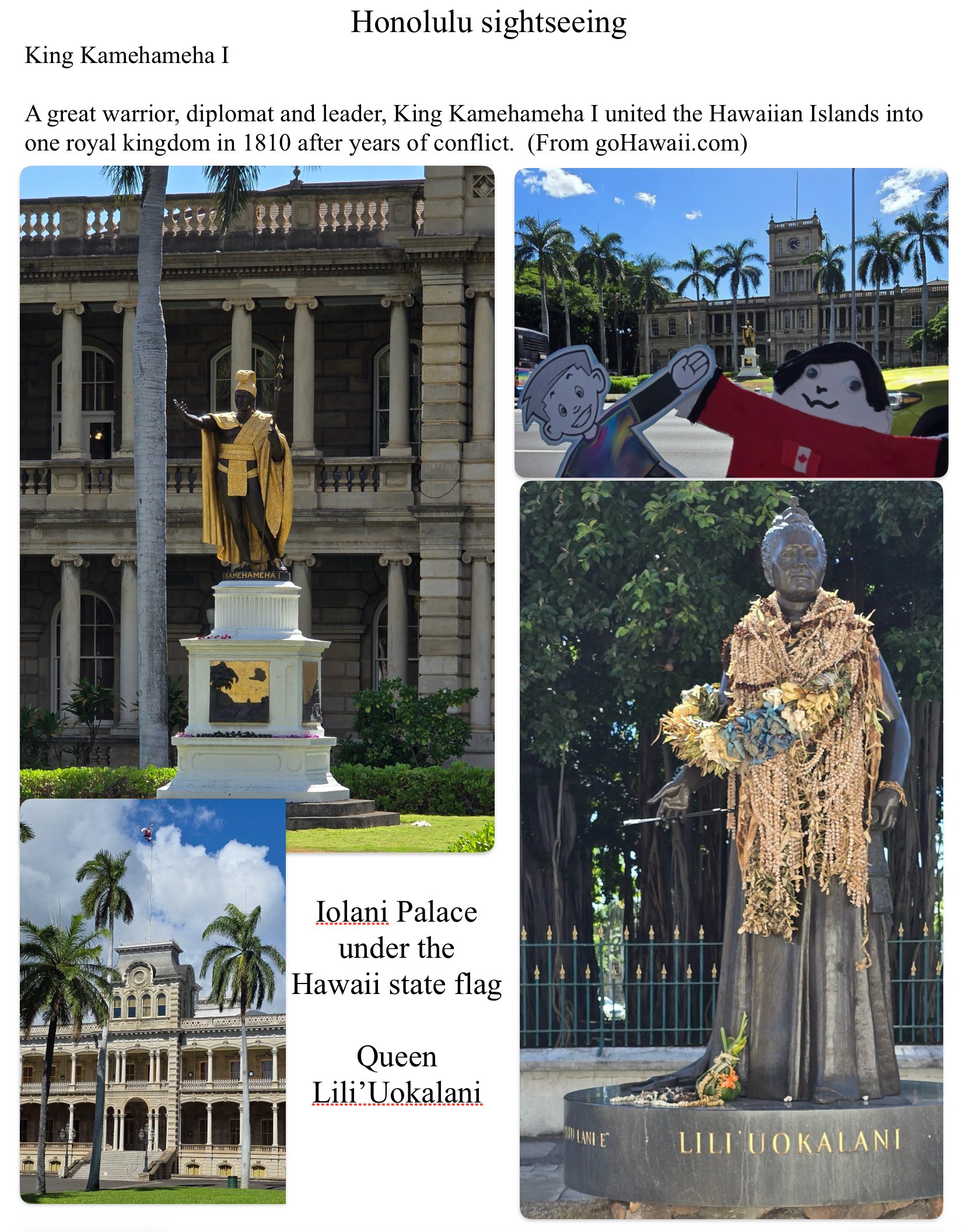 Honolulu sightseeing – famous statues and landmarks